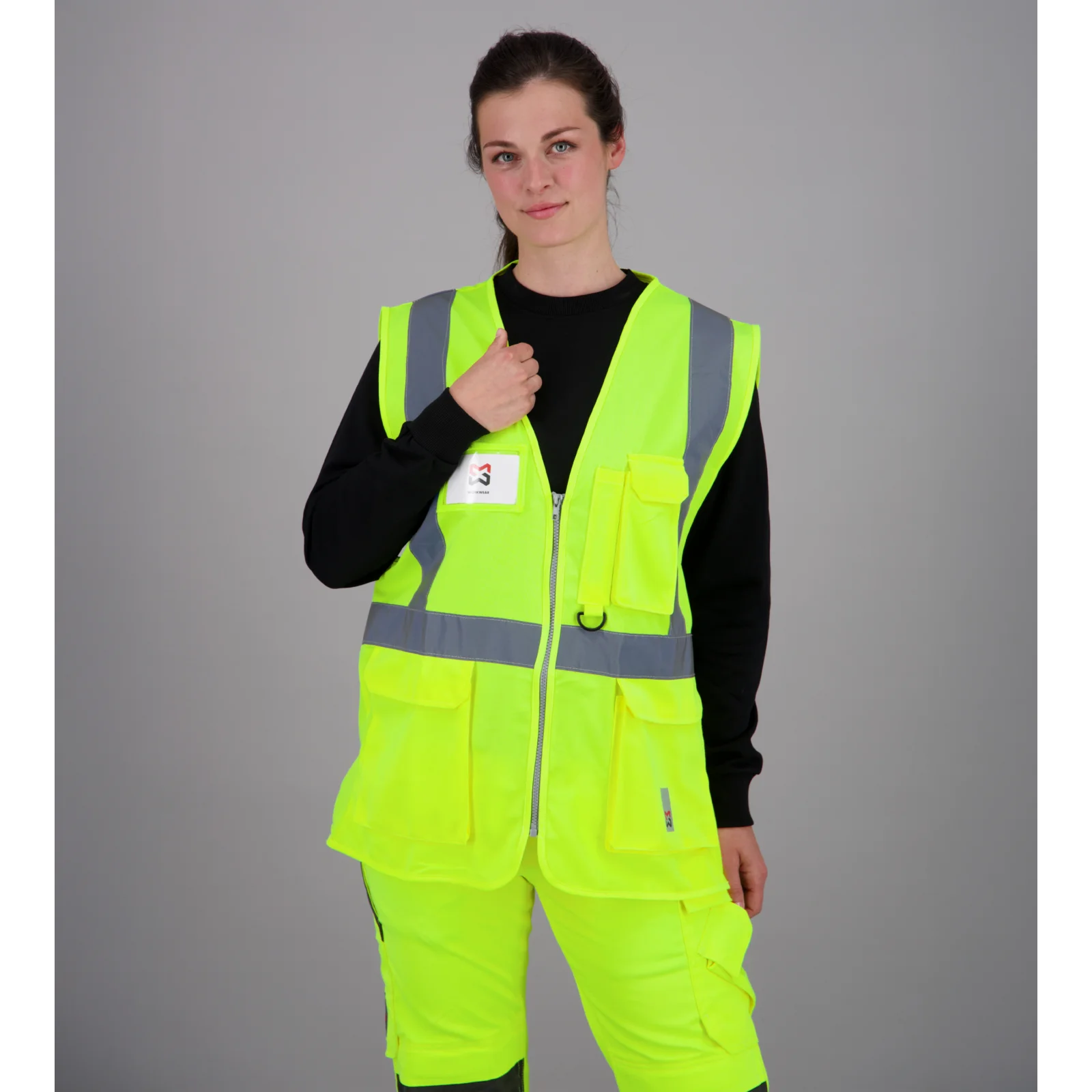 Giacca di sicurezza HCSP costruzione gilet di sicurezza riflettente ad alta visi Giacca di sicurezza HCSP costruzione gilet di sicurezza riflettente ad alta visi