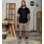 T-shirt Job+ nera 100% cotone jersey