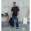T-shirt Job+ nera 100% cotone jersey