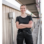 Damen T-Shirt Job+ anthrazit