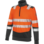 Felpa alta visibilità mezza zip Fluo arancione