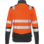 Felpa alta visibilità mezza zip Fluo arancione