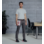 Herren Chino-Hose grau