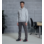 Felpa Job+ 1/2 zip grigio