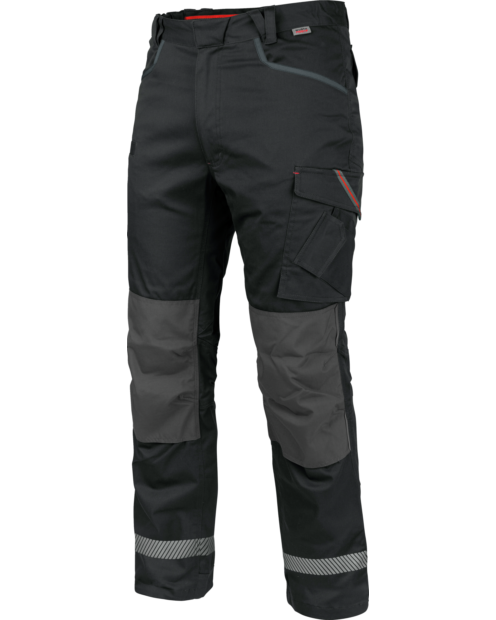 Winter Bundhose Stretch X anthrazit mit verdeckten Knöpfen.