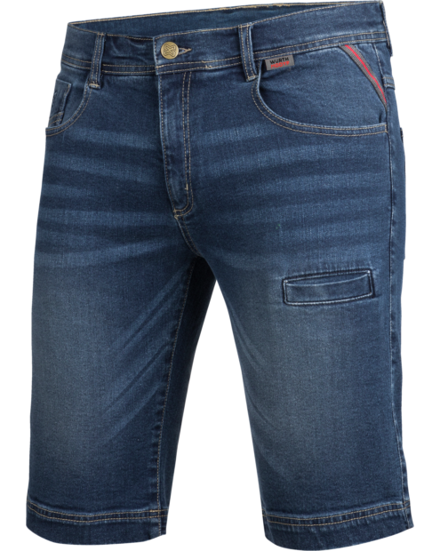 Bermuda in jeans Stretch X blu