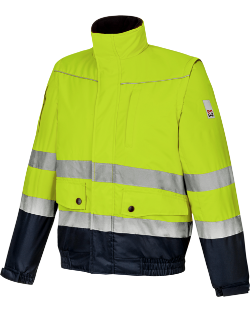 Warnschutz Pilotenjacke EN 20471 Klasse 2.2 gelb