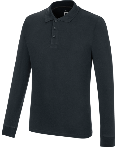 Langarm Polo Job+ marineblau