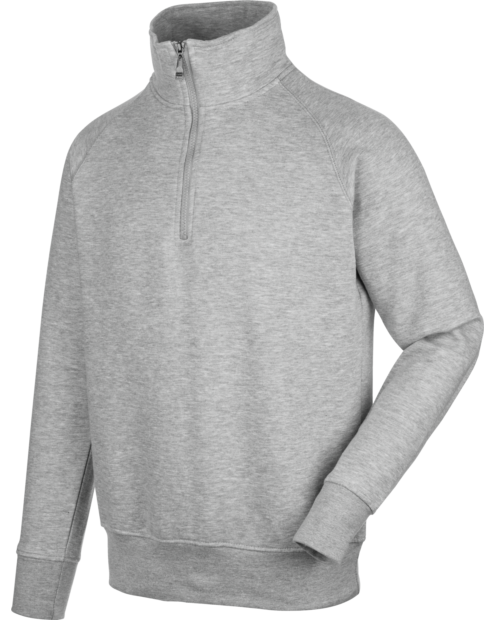 Felpa Job+ 1/2 zip grigio