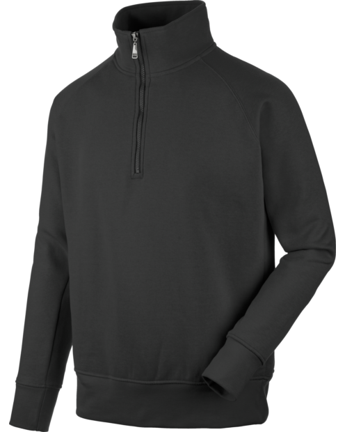Arbeitspullover Job+ 1/2 Zip schwarz