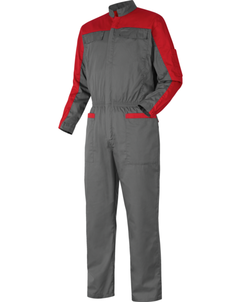 Arbeitsoverall Automotive grau/rot