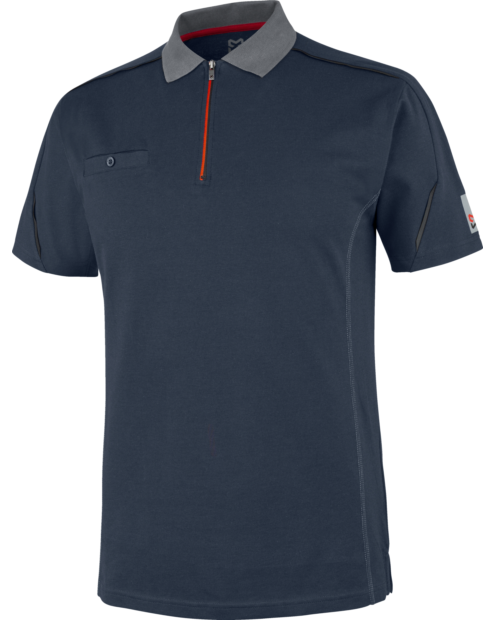 Polo Stretch X blu scuro