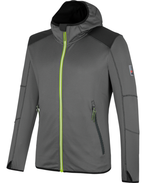 Fleecejacke Stretch Evolution anthrazit lime