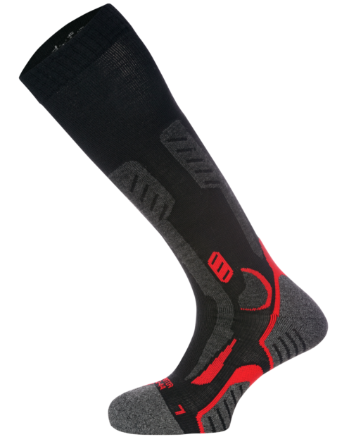Calzino Winter nero rosso