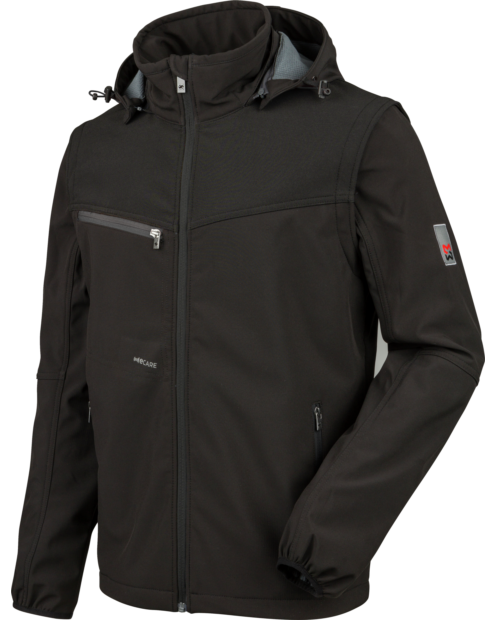 Softshelljacke Stretch X in Schwarz