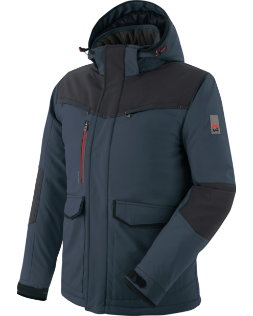 Winter Softshelljacke Stretch X blau