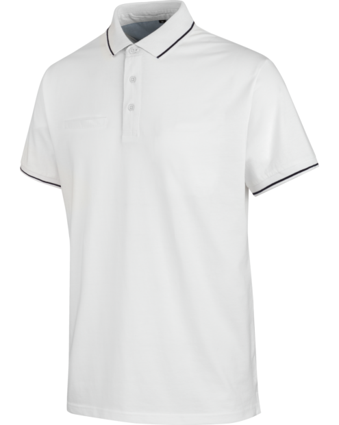 Poloshirt Jersey weiß