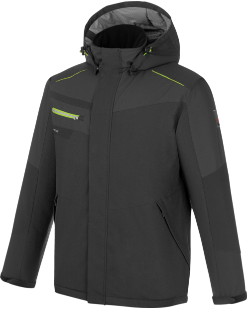 Giacca invernale Stretch Evolution antracite lime