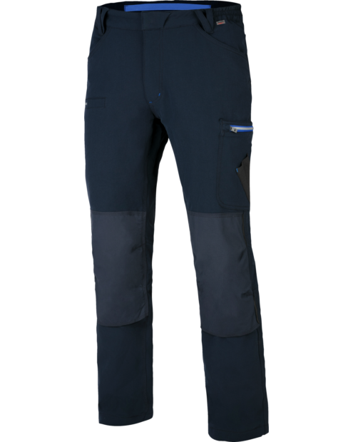 Praktische Bundhose, Arbeitshose mit innovativem Stretch-Material, mit abriebfesten und wasserabweisenden Knietaschen, EN 14404 ausgestattet