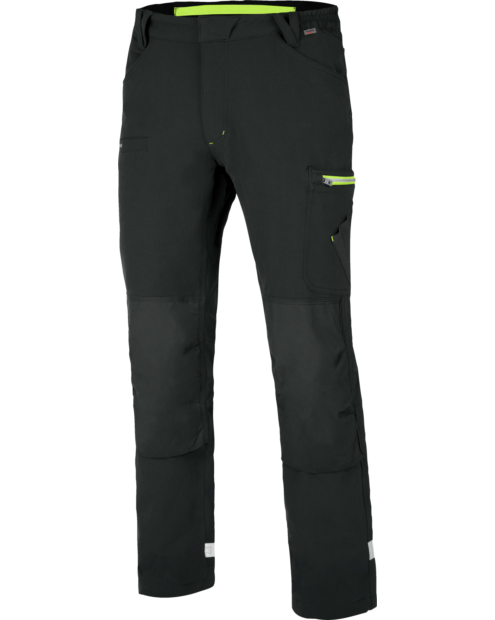 Pantalone invernale Stretch Evolution antracite lime