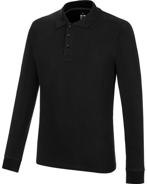 Langarm Polo Job+ schwarz