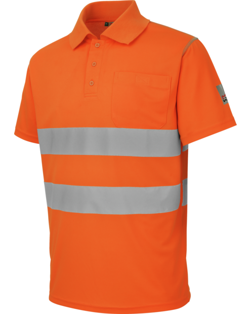 Warnschutz Poloshirt EN 20471 Klasse 2.2 orange