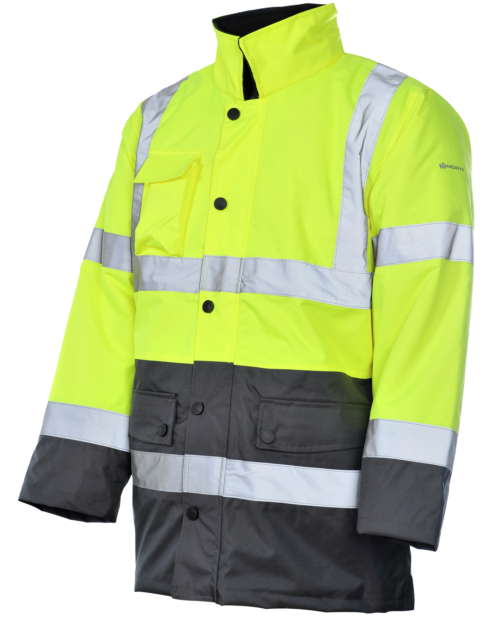 Warnschutz-Parka EN 20471 3.2 gelb grau