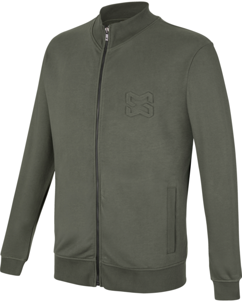 Sweatshirt mit Reißverschluss X-Finity moosgrau