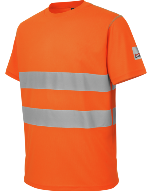 T-shirt arancione alta visibilità