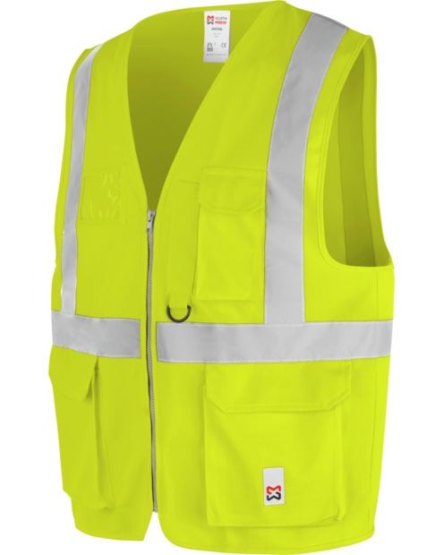 Gilet giallo alta visibilità Multipocket
