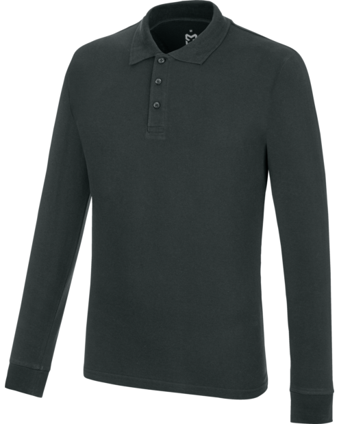 Langarm Polo Job+ anthrazit