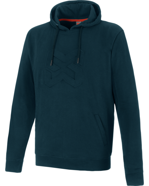 Felpa con cappuccio Logo-X navy