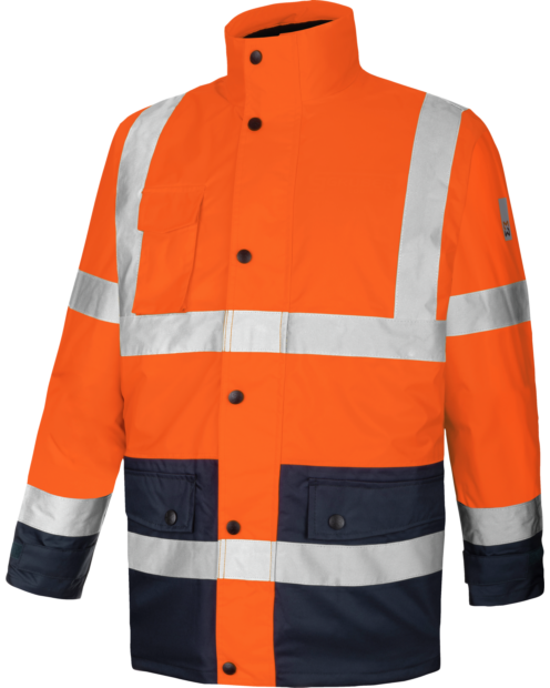 Parka alta visibilità 4 in 1 arancione