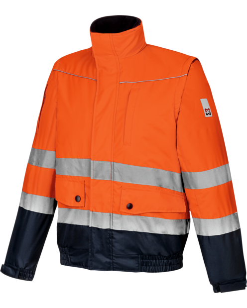 Warnschutz Pilotenjacke EN 20471 Klasse 2.2 orange