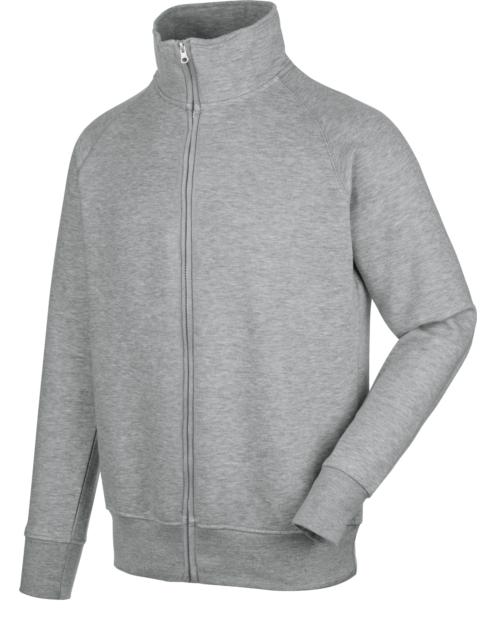 Felpa fullzip Job+ grigio melange