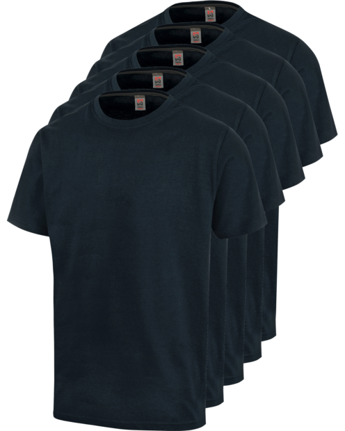 5er Pack T-Shirt marineblau