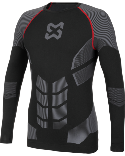 Maglia termica a manica lunga Active nera grigia