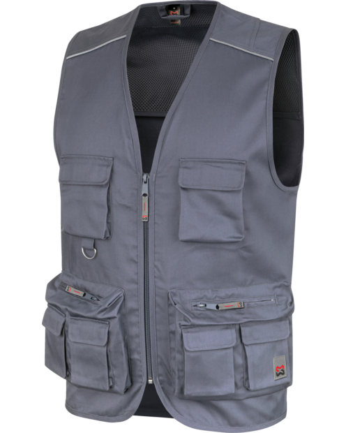 Gilet da lavoro Multipocket Summer Star grigio