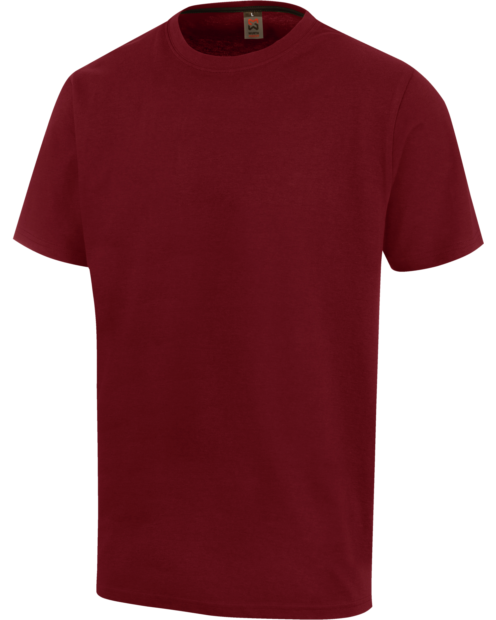 T-shirt Job+ rossa scura 100% cotone jersey