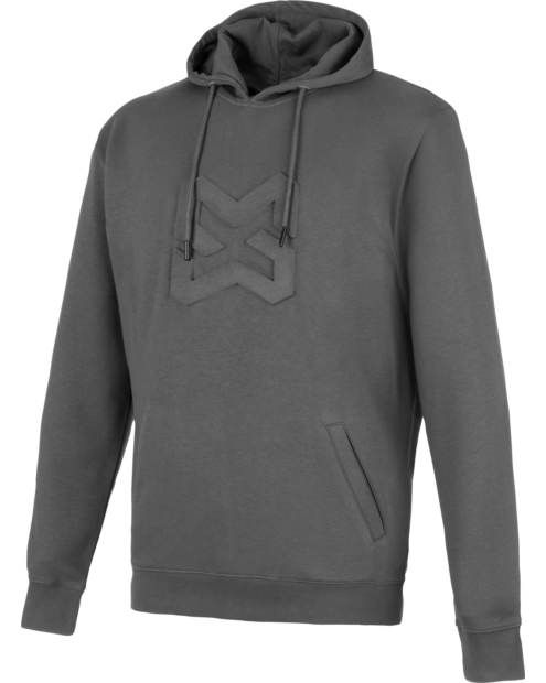 Felpa con cappuccio Logo-X grigio